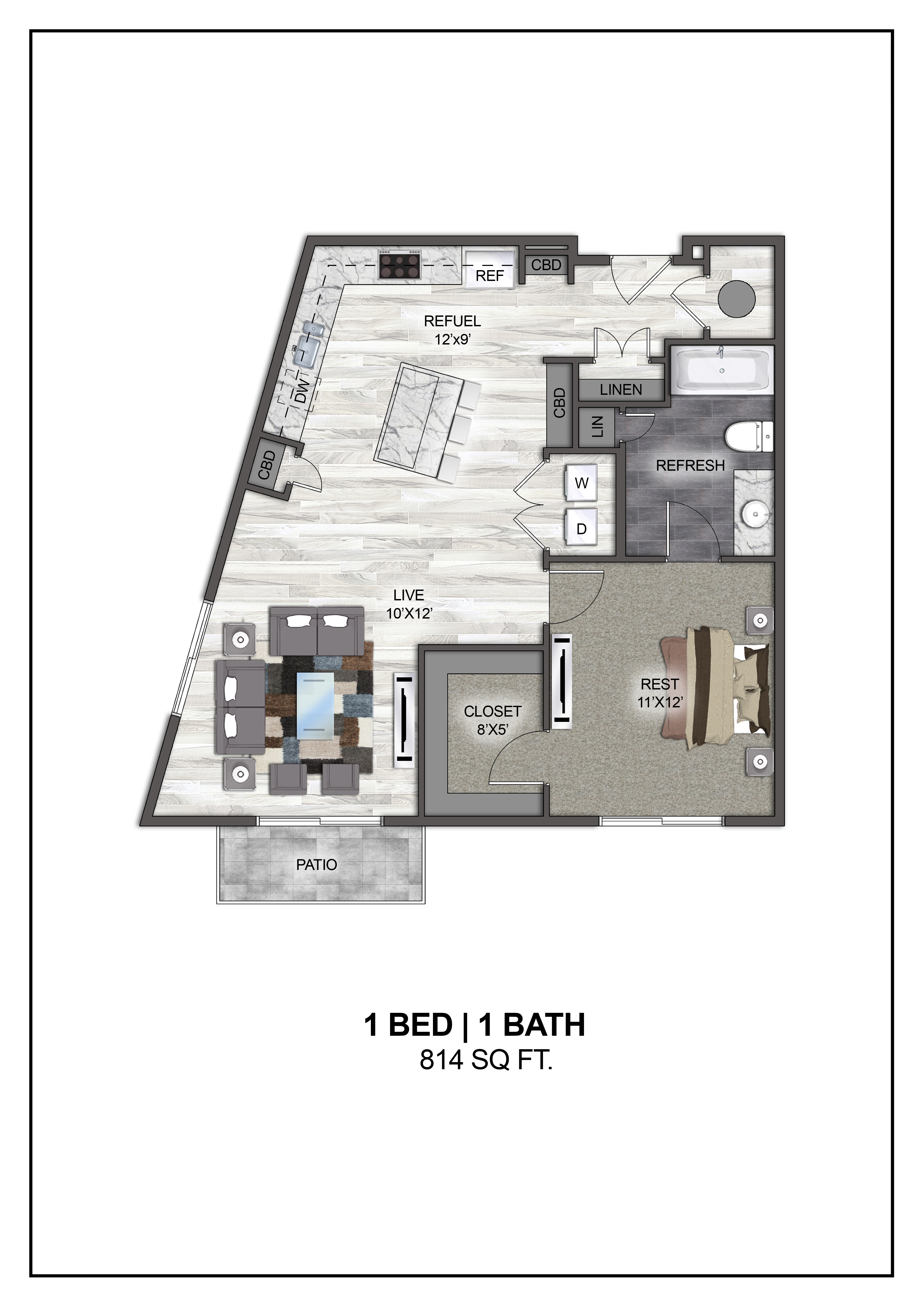 Floor plan layout diagram for A7