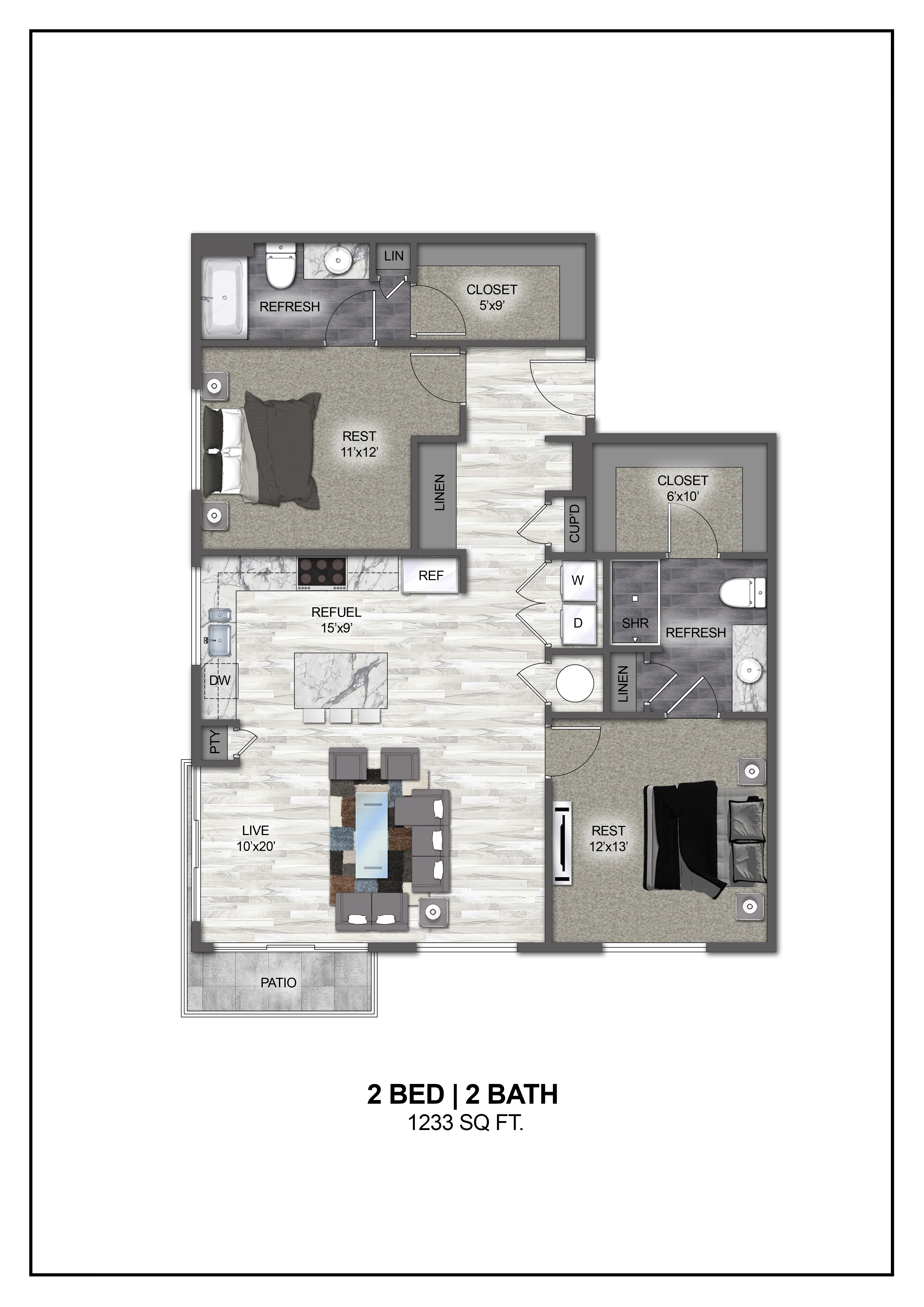 Floor plan layout diagram for B5