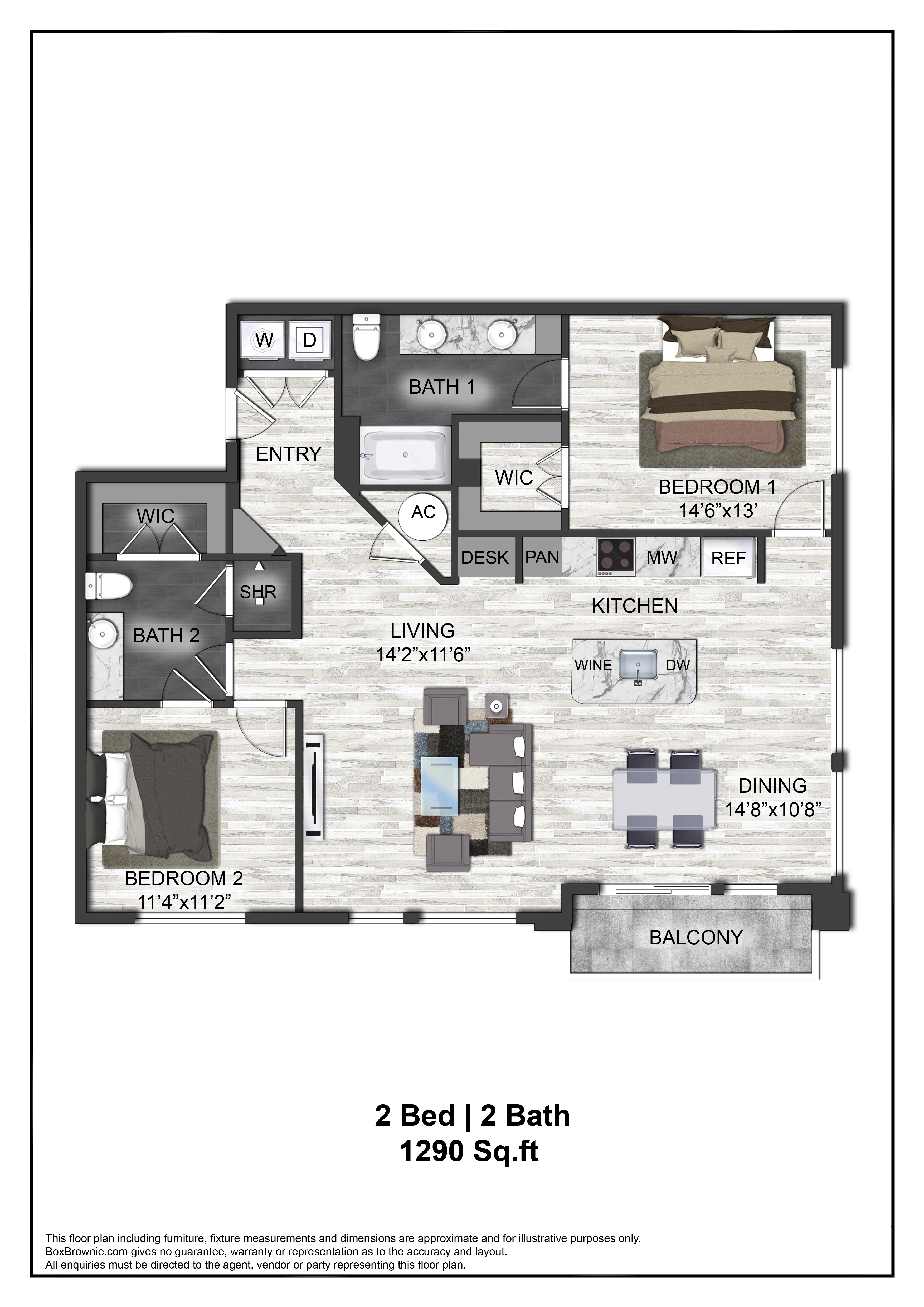 Floor plan layout diagram for B4