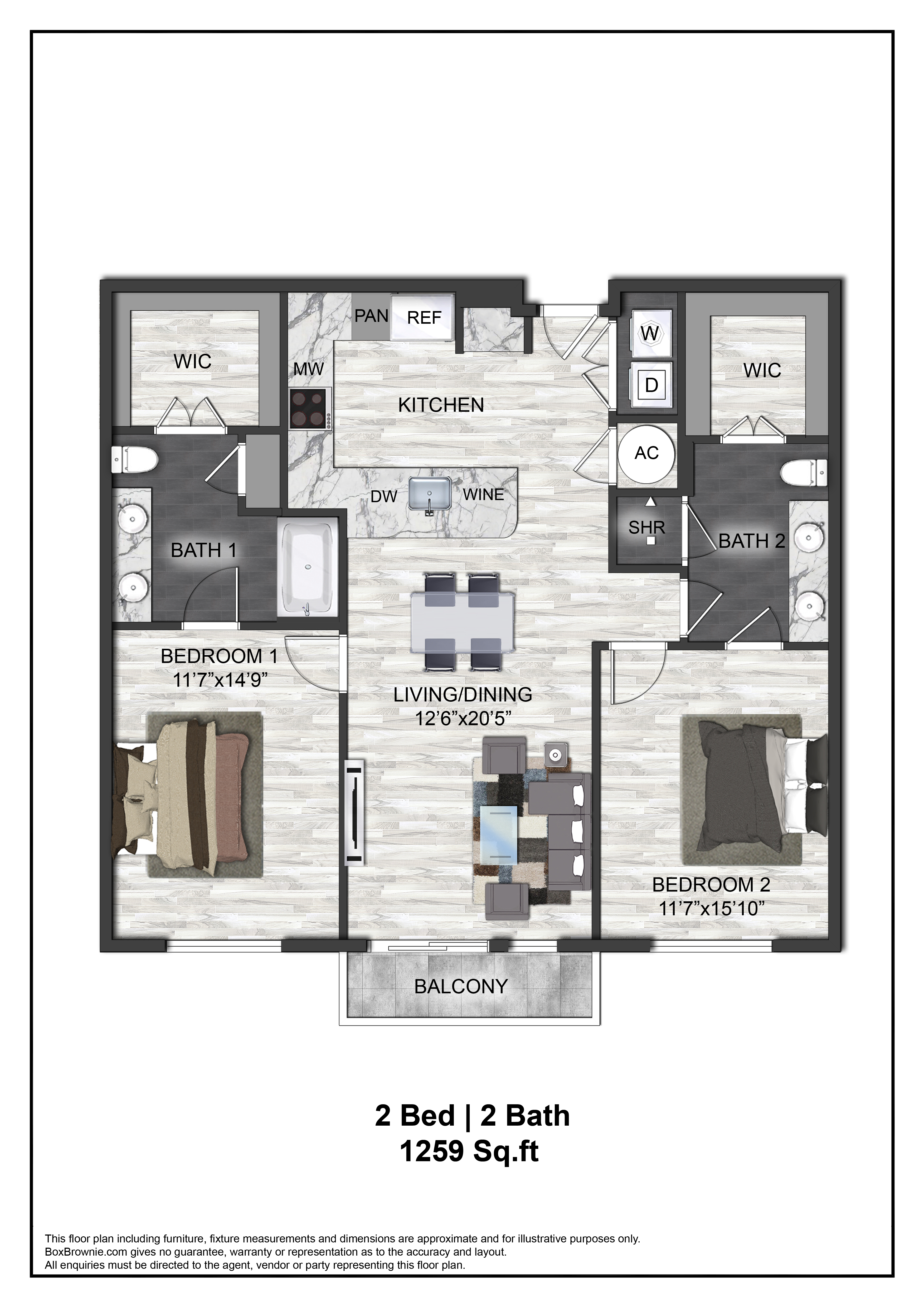 Floor plan layout diagram for B3