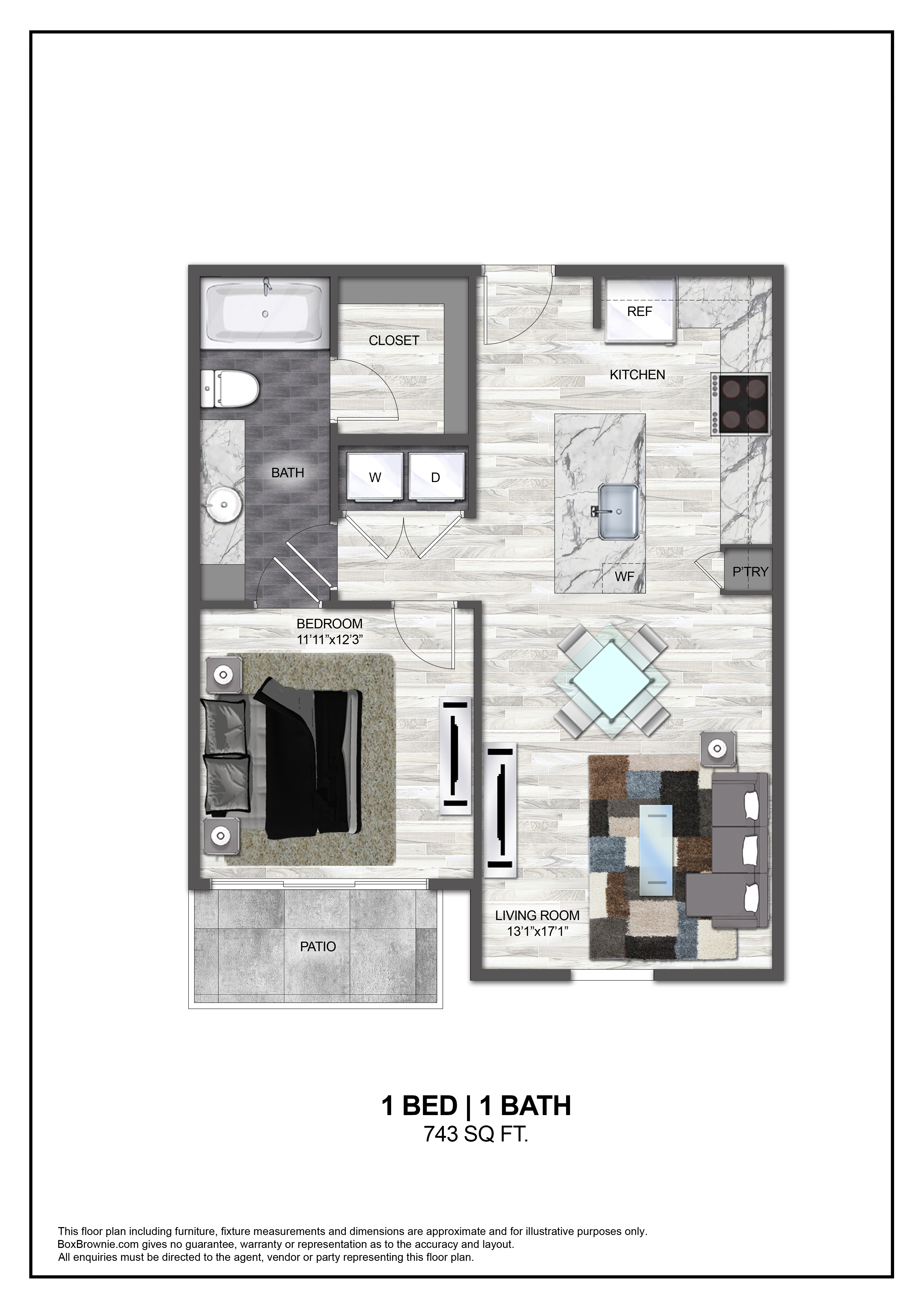 Floor plan layout diagram for A5