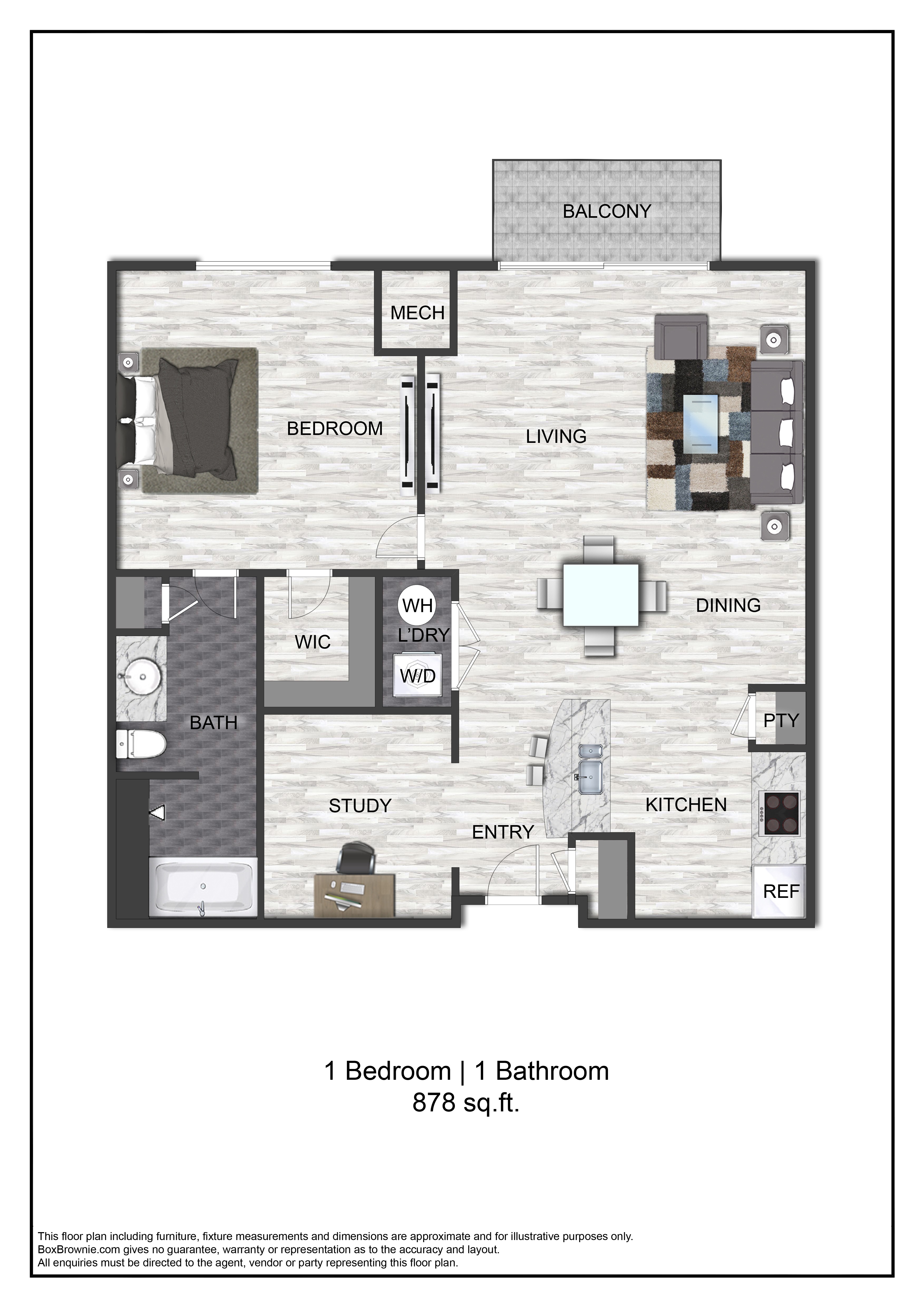 Floor plan layout diagram for A5