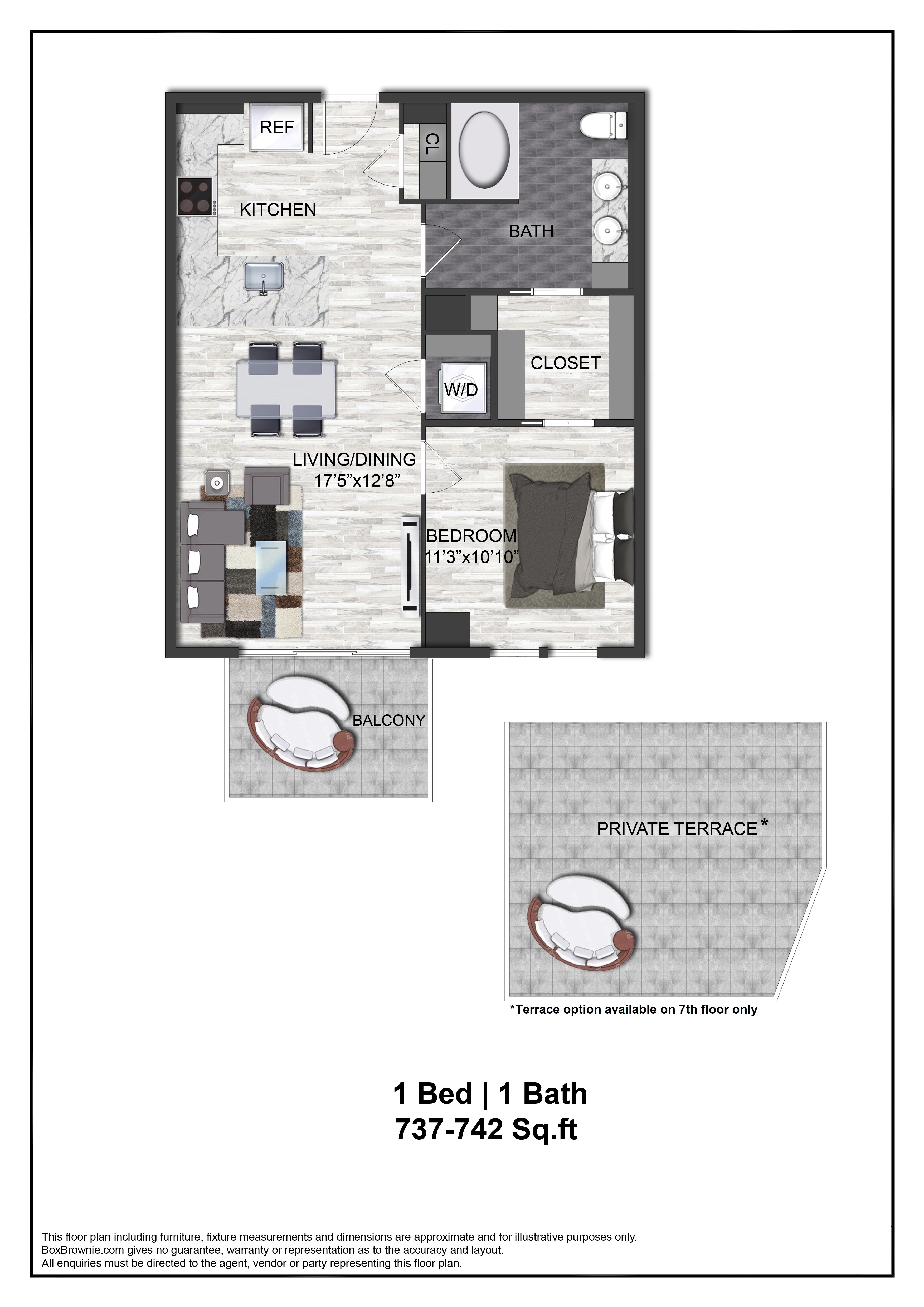 Floor plan layout diagram for A5