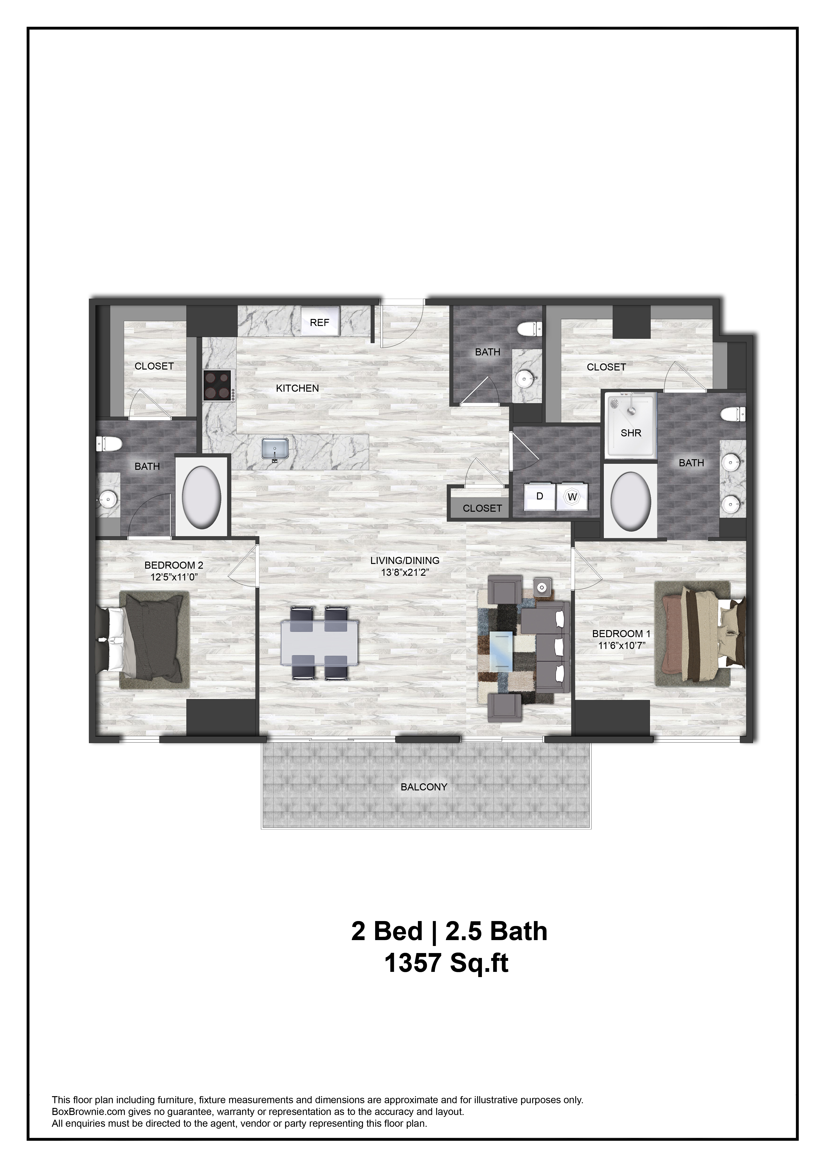 Floor plan layout diagram for B7