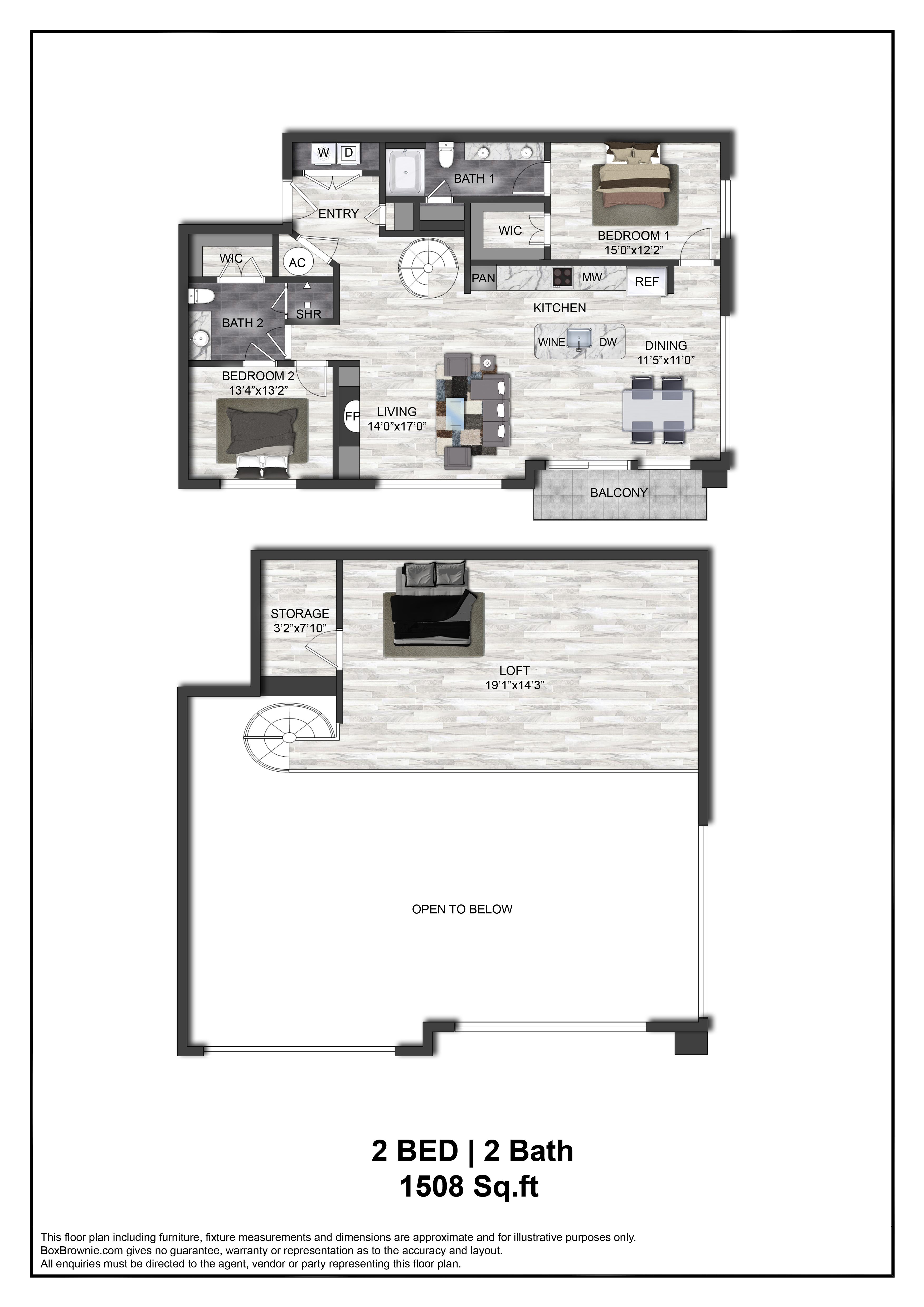 Floor plan layout diagram for B8L