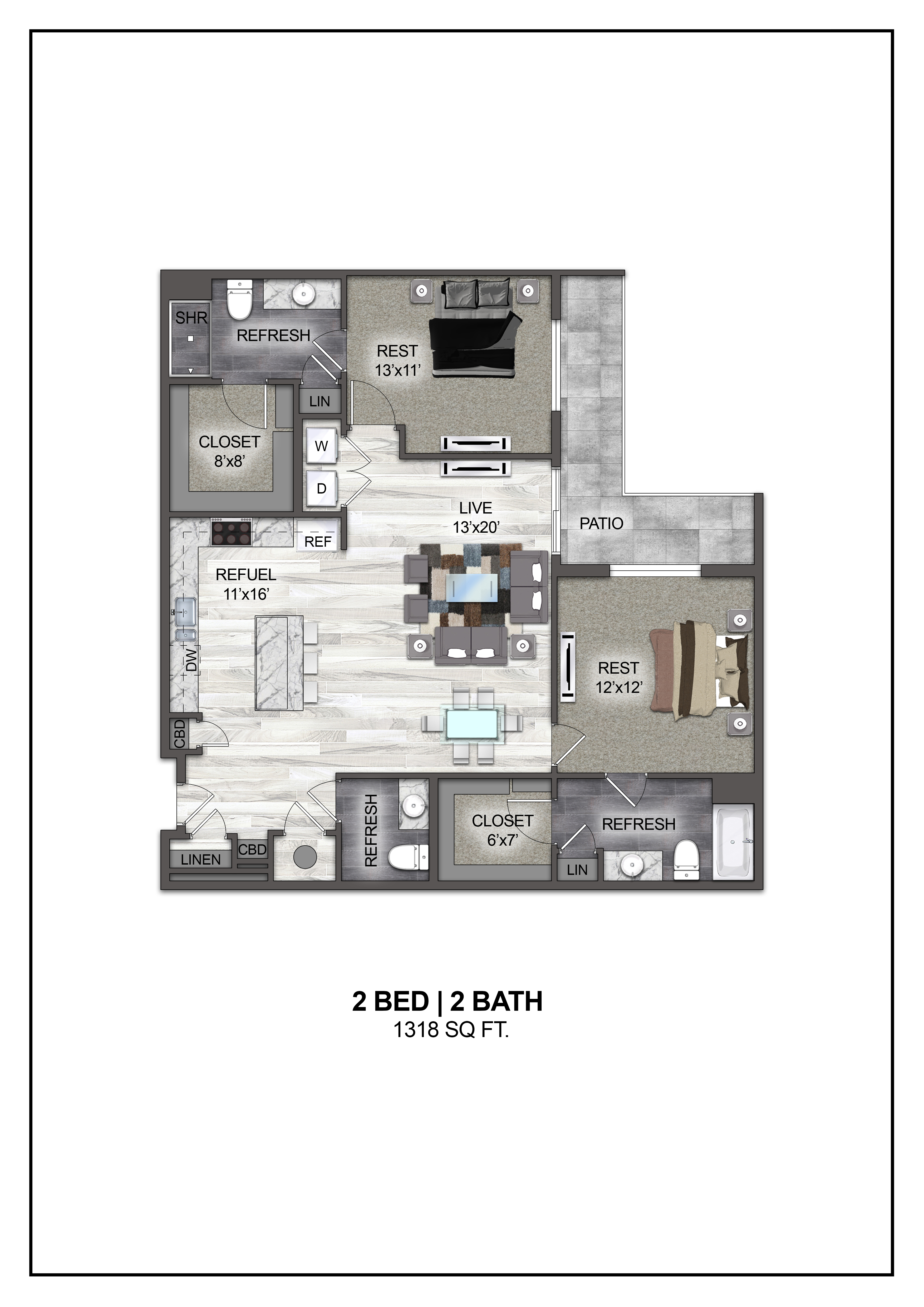 Floor plan layout diagram for B12