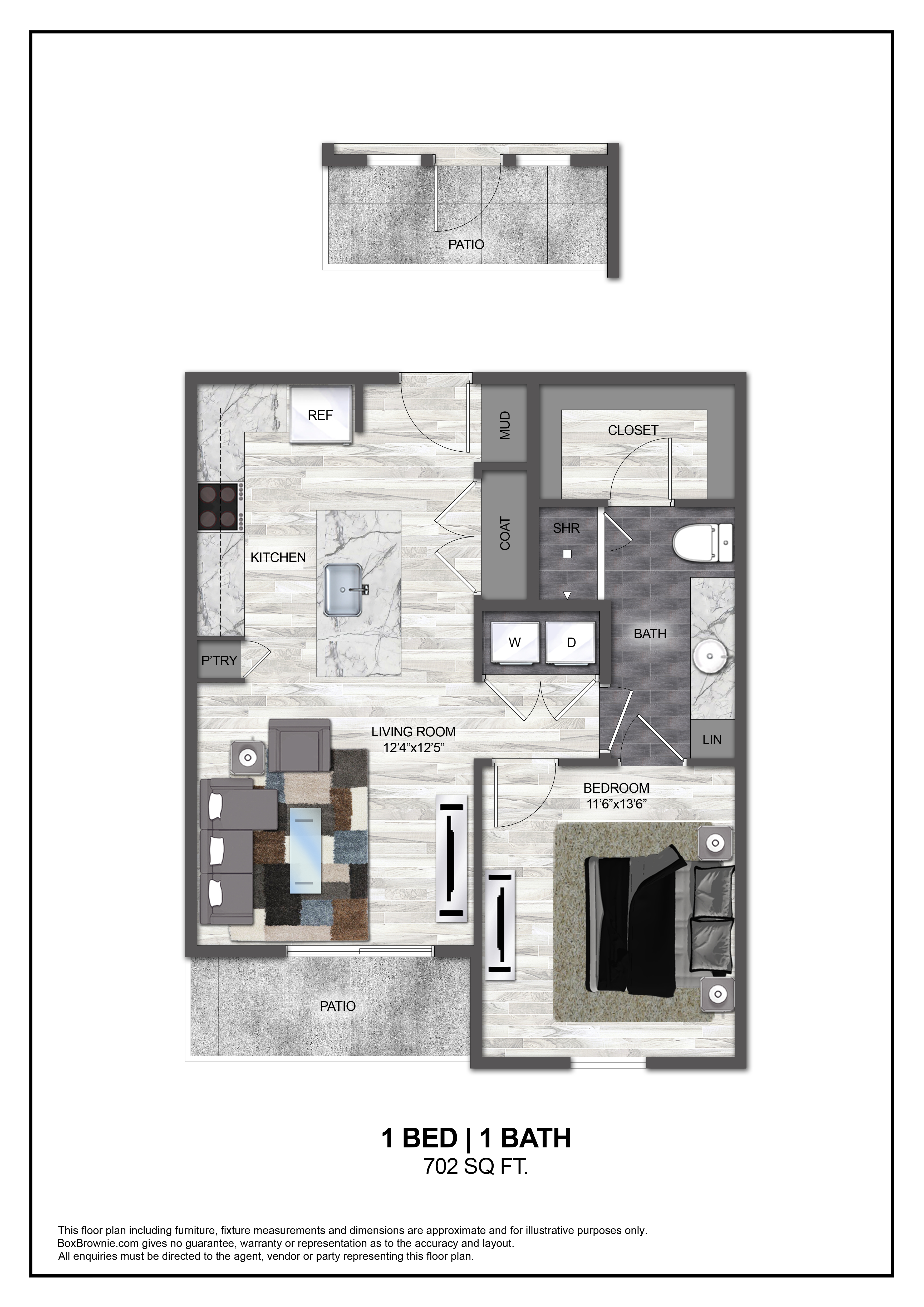 Floor plan layout diagram for A4