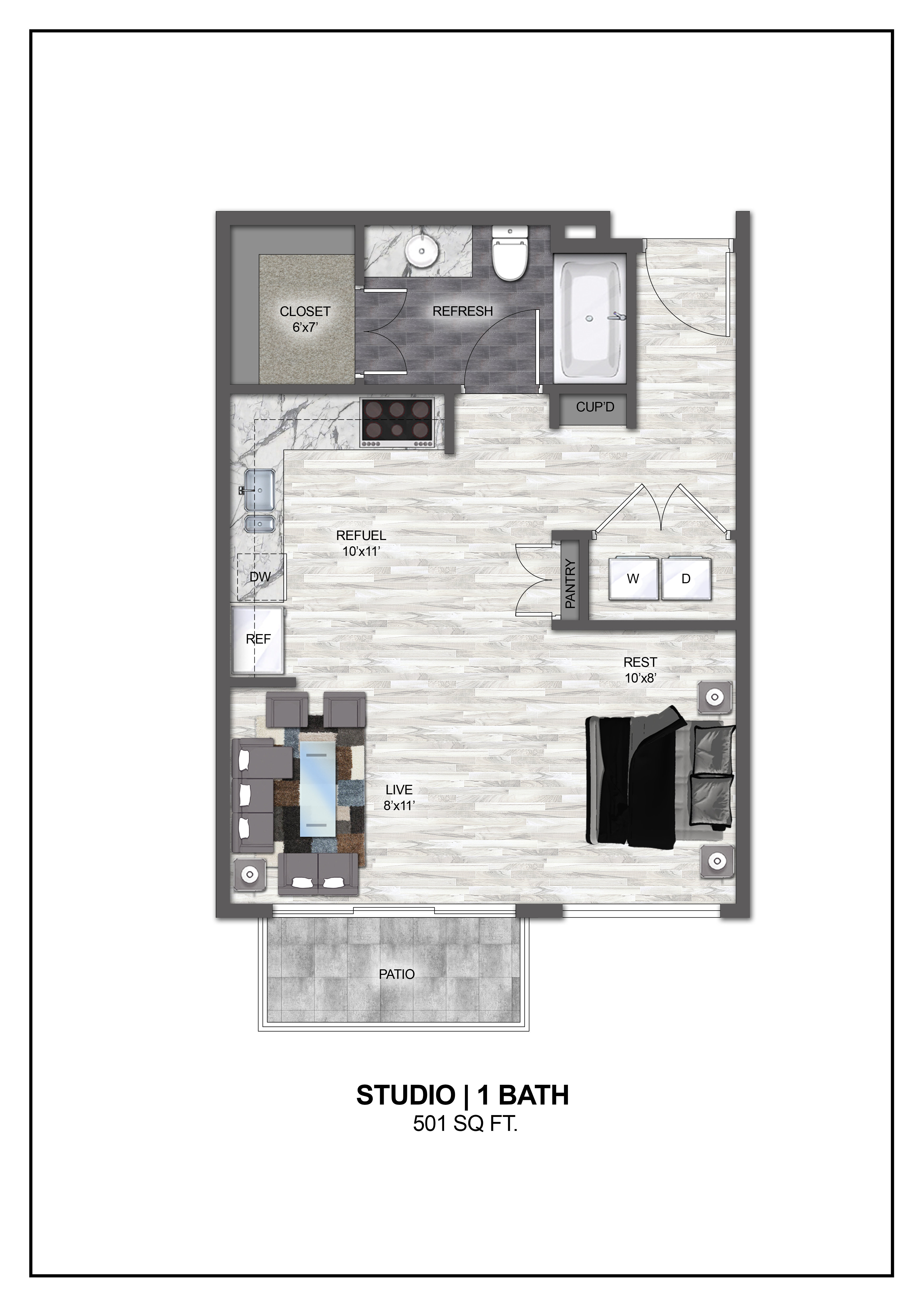 Floor plan layout diagram for E2