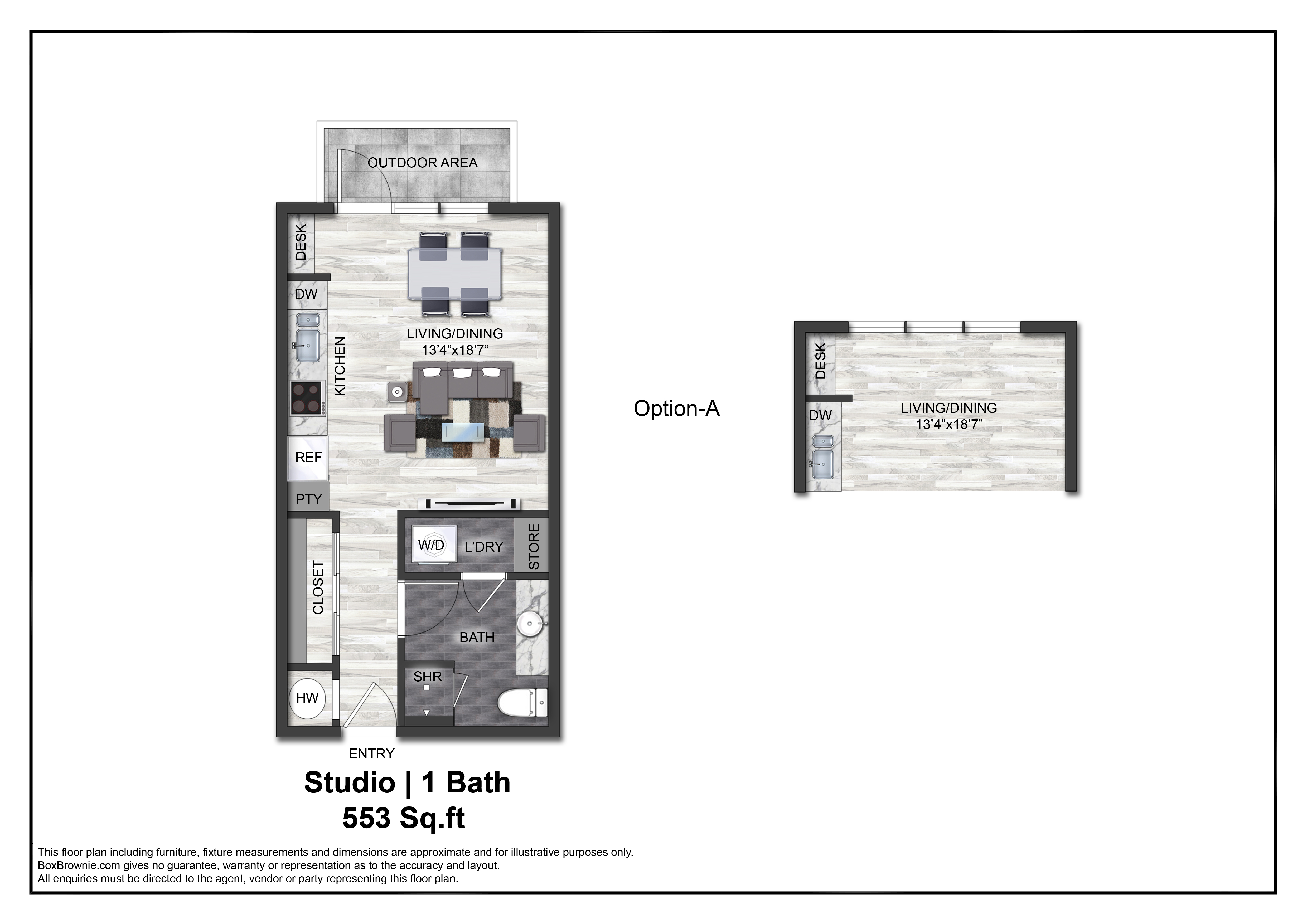 Floor plan layout diagram for S1