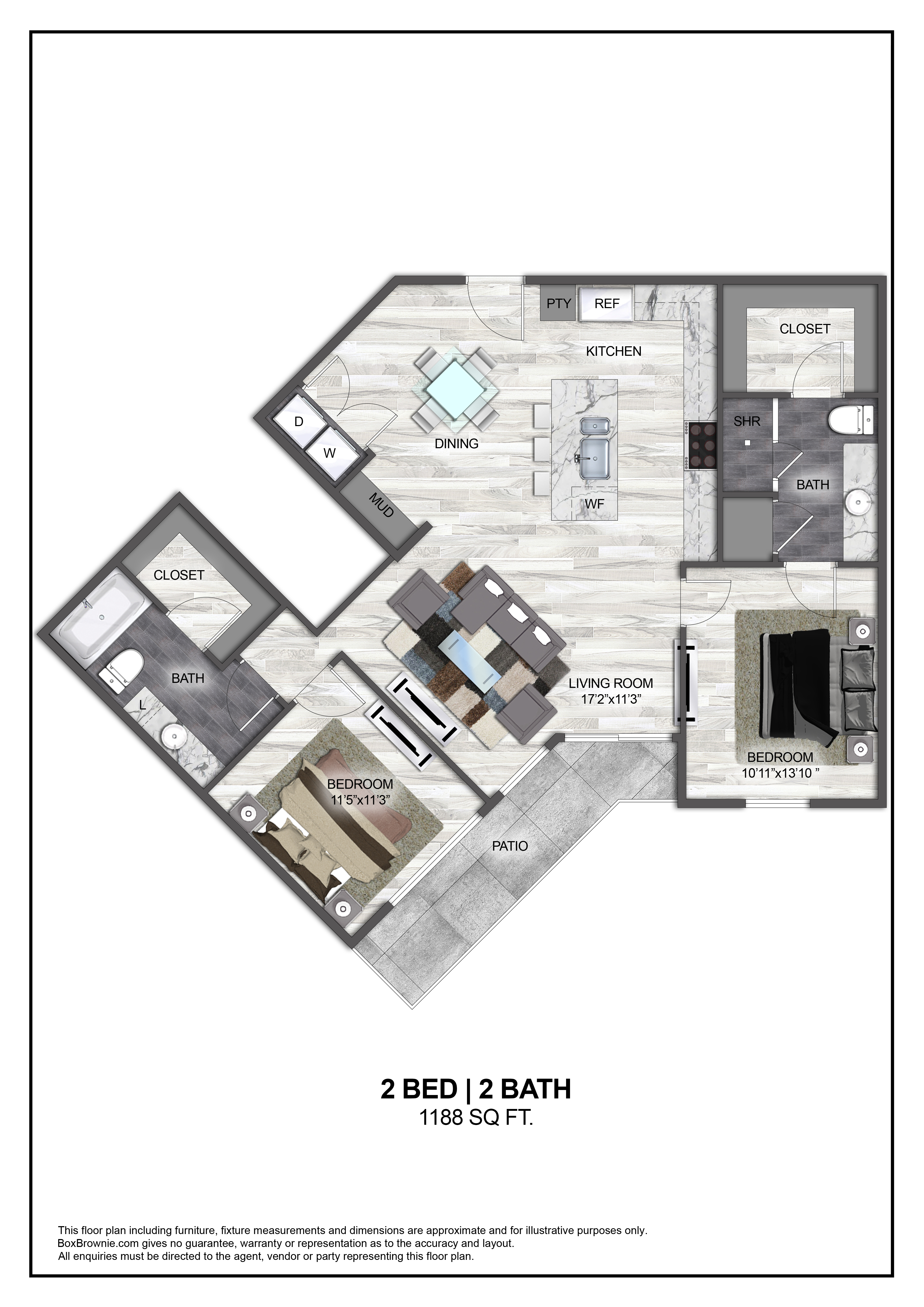 Floor plan layout diagram for B4