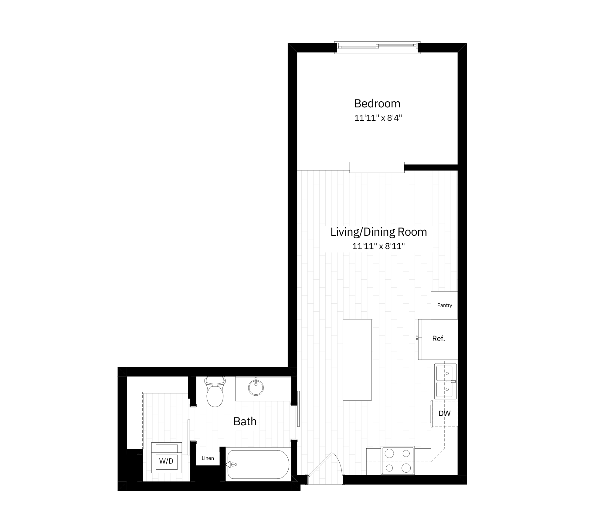 0x1 - 526 sqft - S1 floorplan