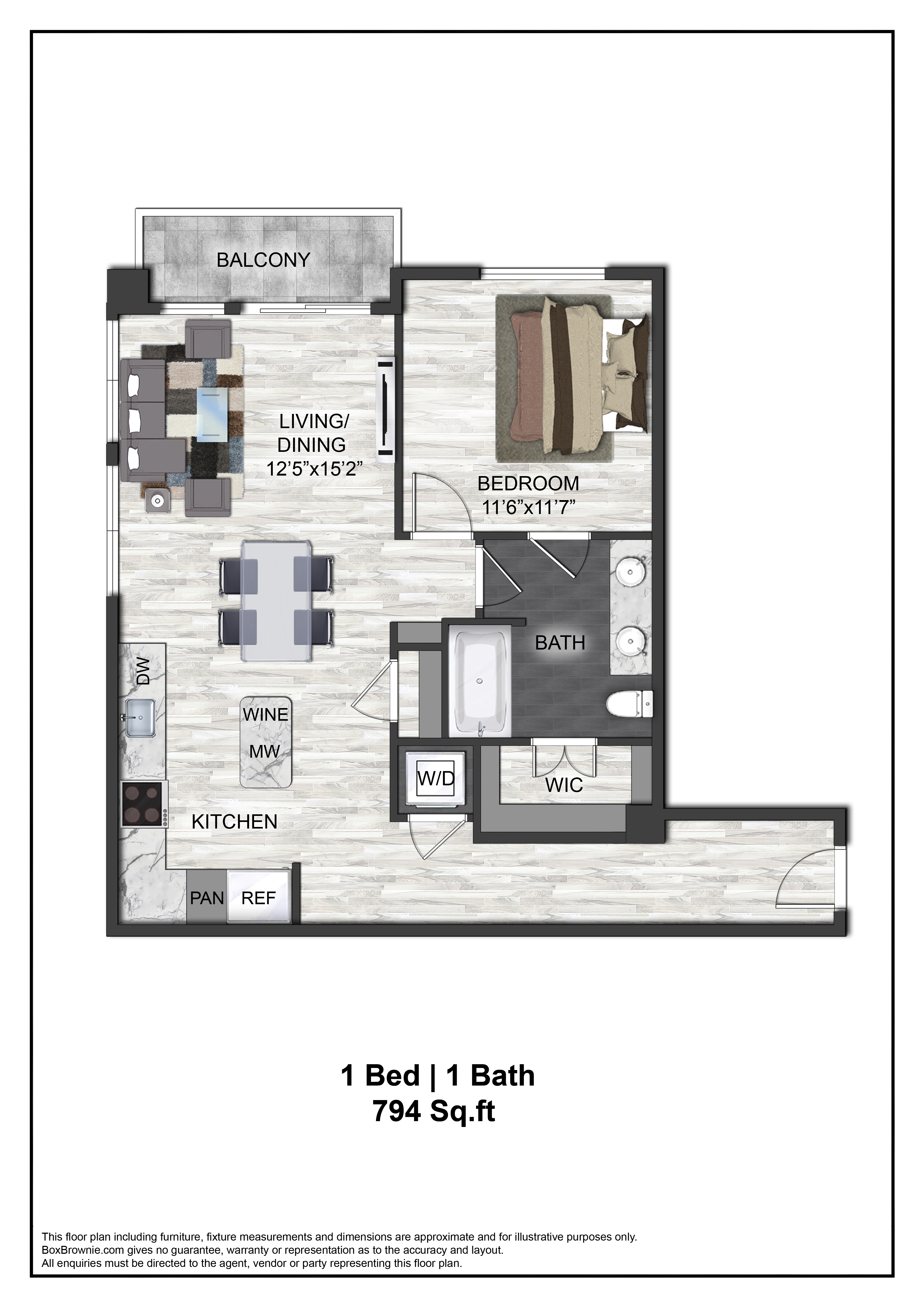 Floor plan layout diagram for A7