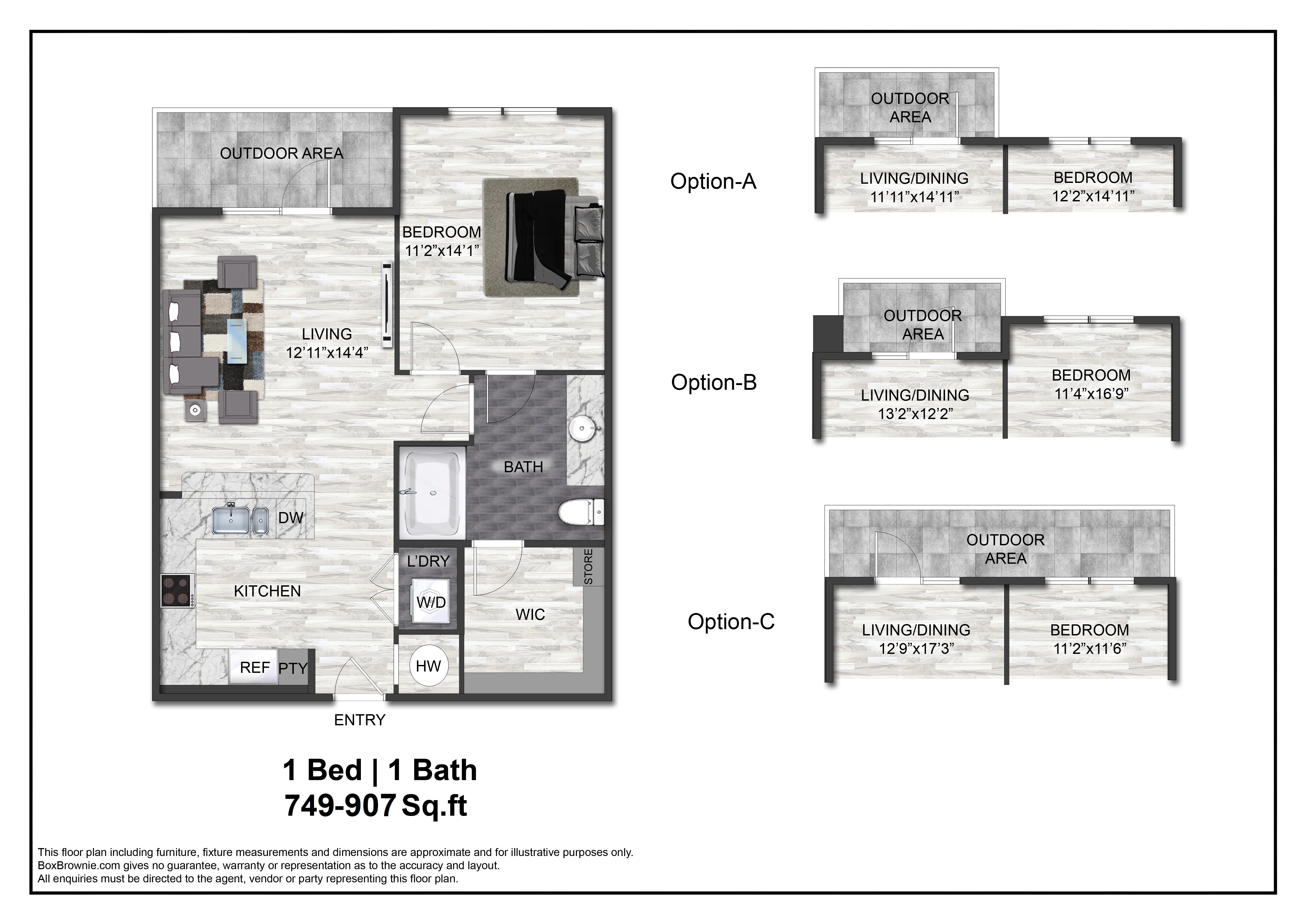 Floor plan layout diagram for A3a