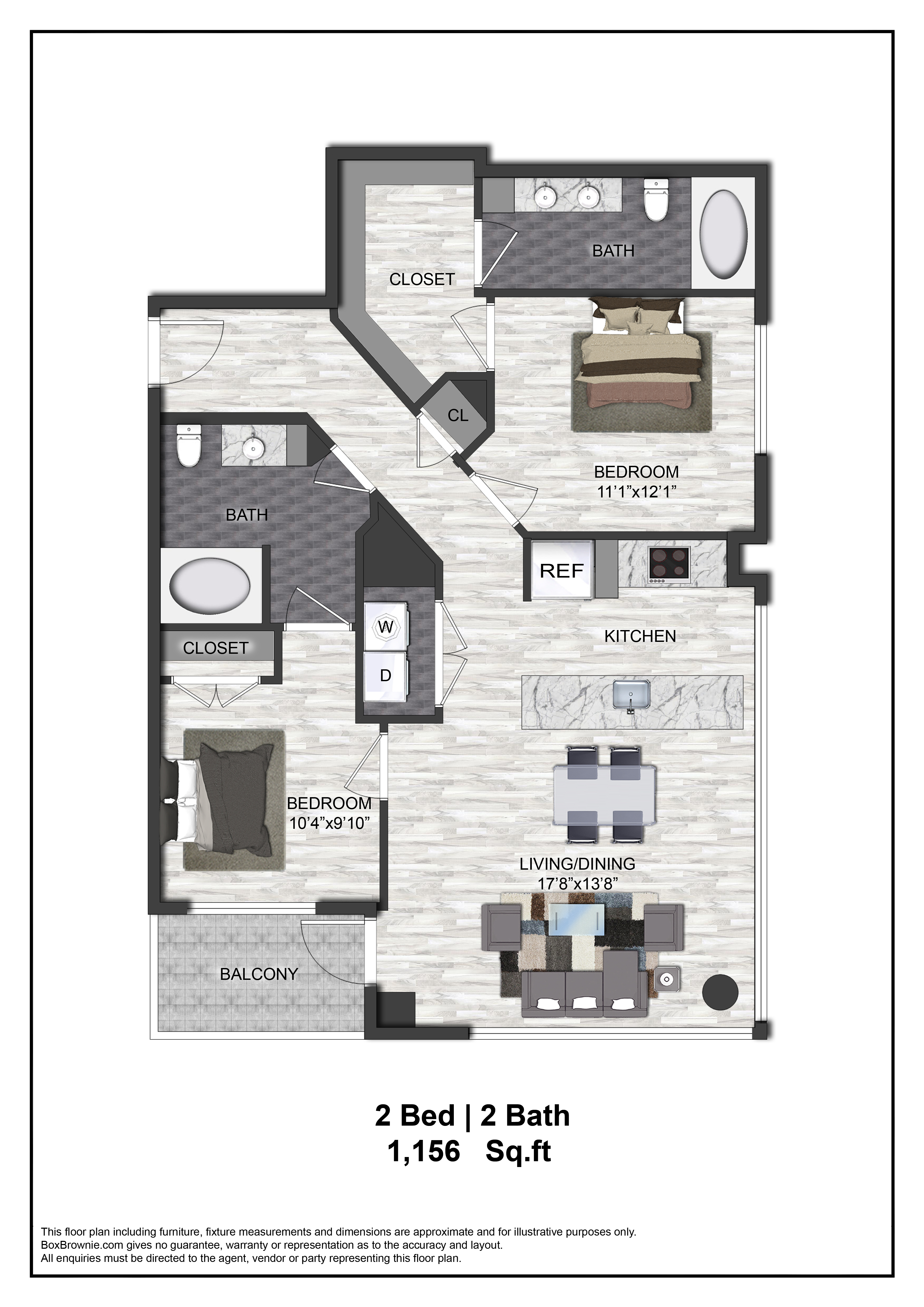 Floor plan layout diagram for B3