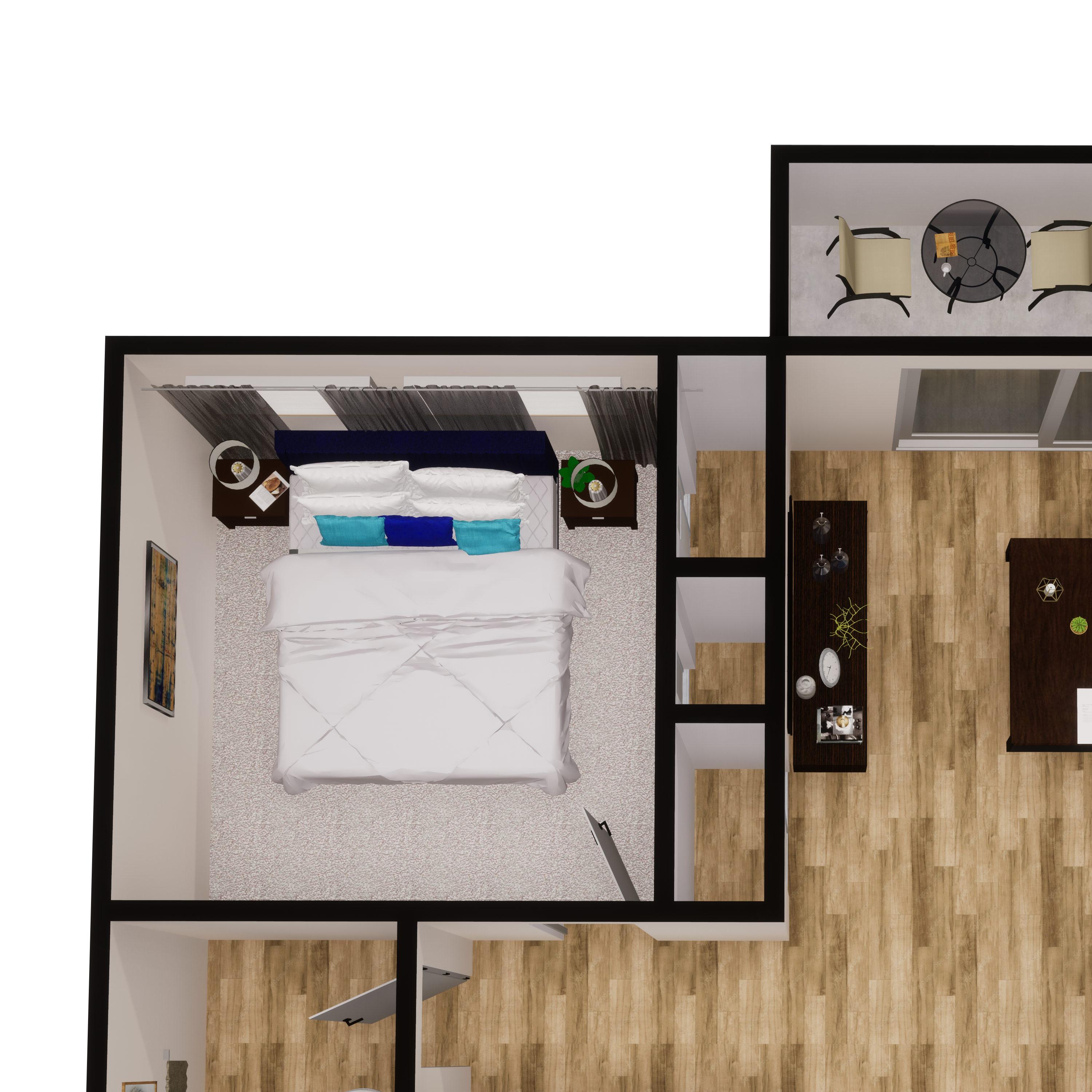 1x1 lrg - Classic floorplan