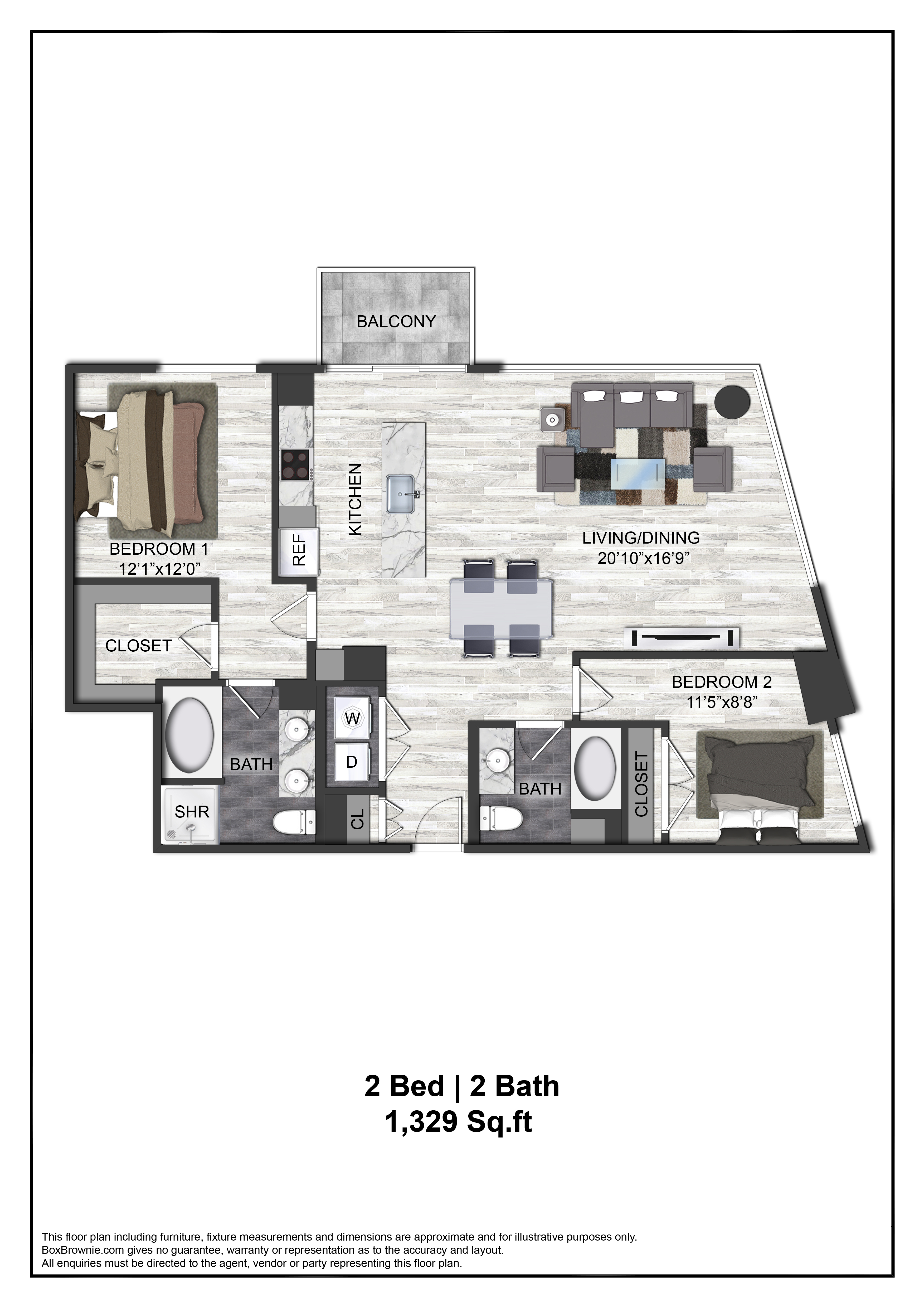 Floor plan layout diagram for B5