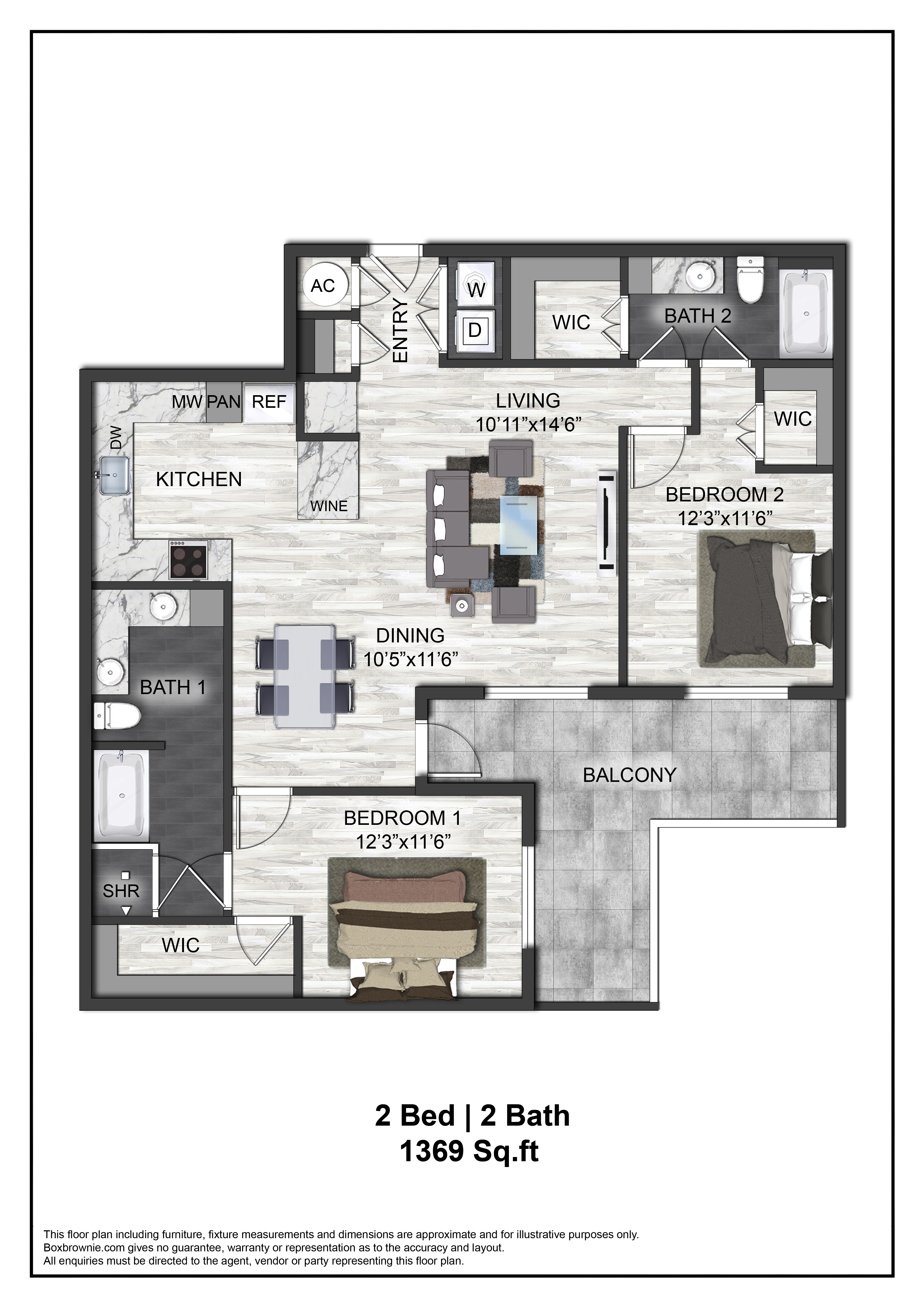 Floor plan layout diagram for B6